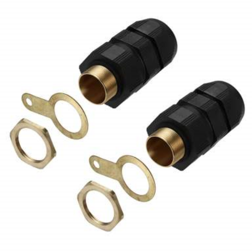 Picture of SWA Storm Cable Gland M20 c/w Earth Tags & Locknuts IP68 PK2 963718