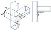 Picture of 90° 2 Hole (48mm x 50mm) Angle Bracket 1 Hole/1 Hole FB111 304510