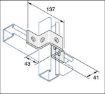 Picture of 41mm Deep Top Hat Bracket FB134 304535