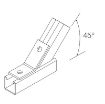 Picture of 45° Obtuse 2 Hole Angle Bracket 1 Hole/1 Hole 304573