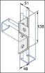 Picture of 90° 4 Hole Tee Bracket 3 Hole/1 Hole FB122 304523