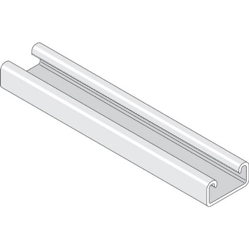 Picture of 41mm x 21mm x 6m Plain Channel 2.5mm * Hot Dip Galv * to BS EN ISO 1641 304102