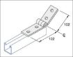 Picture of P1354 Hinged Bracket 2 Hole/2 Hole Unistrut 304576