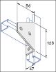 Picture of P1727 Delta 5 Hole Angle Bracket H.D.G. Unistrut 936196