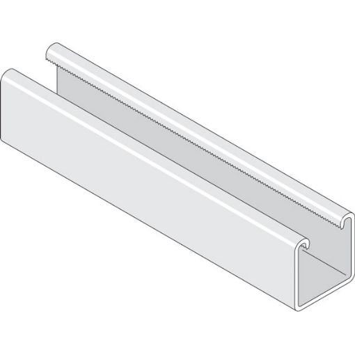 Picture of P1000SS 41mm x 41mm x 6m Stainless Steel Plain Channel 2.5mm Thick Unistrut 304120