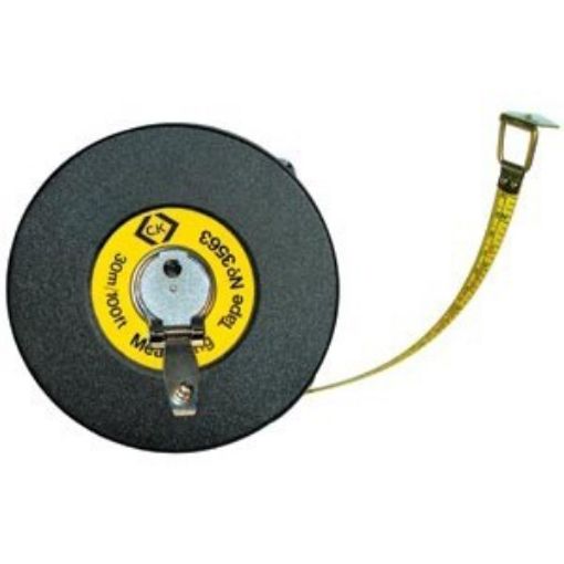 Picture of 30m/100ft C.K. Nylon Coated Steel Metric/Imperial Measuring Tape T3563 100 510028