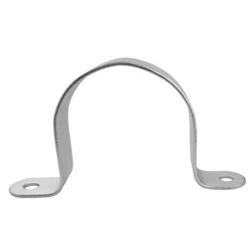 Picture of 15mm N.B. Pipe Saddle Clamp (21mm O.D) to Suit   1/2" N.B. Pipe Zinc B3103021 307351