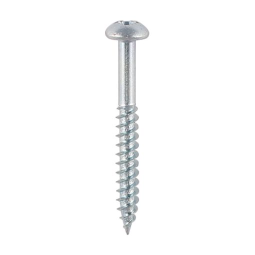 Picture of 10 x    1"   Pozi Pan Twin Threaded Woodscrew Zinc Plated  239519