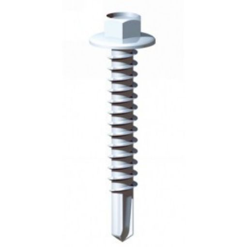 Picture of 4.2 x  13mm (8  x 1/2") Hex HD Washer Faced Self Drilling Screw Zinc Plated 235117