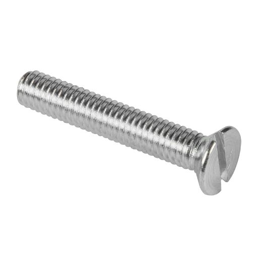 Picture of M6   x 80mm Zinc CSK Machine Screw - Slotted 273104