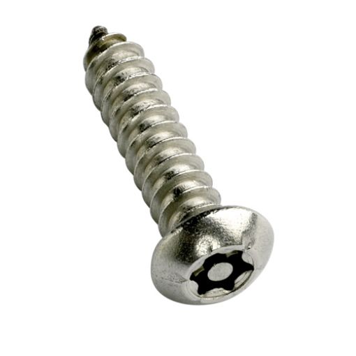 Picture of 6 x   1/2 Button Head Resitorx Self Tapping Security Screw A2 Stainless Steel 272421