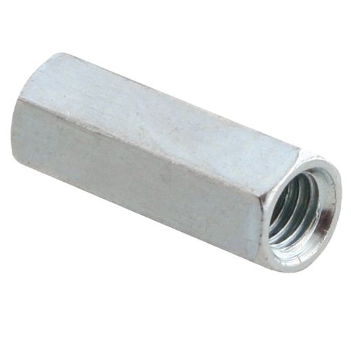 Picture of M6  x 18mm Long Studding Coupler Din6334 Class 6 Zinc Plated 190906