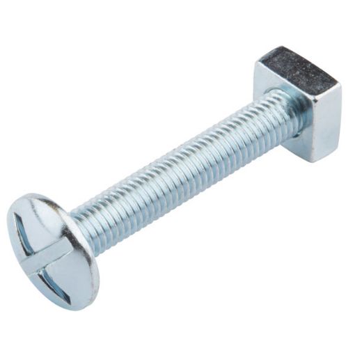 Picture of M8  x  16mm Roofing Bolts with Square Nuts Zinc Plated 188024