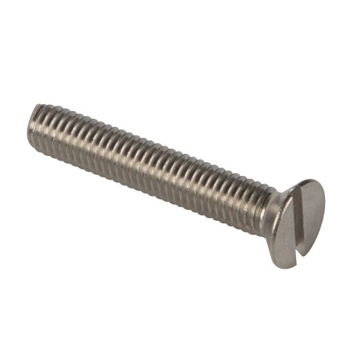 Picture of M8  x 20mm Slotted CSK Stainless Steel Machine Screw Grade A2 159610