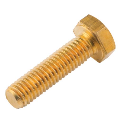 Picture of M10 x  50mm Brass Hex Setscrew DIN 933 158129