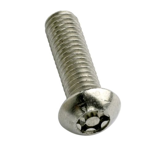 Picture of M5 x 20mm Button Head Resitorx Security Machine Screw A2 Stainless Steel 272476