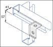 Picture of 90° 2 Hole (42mm x 57mm) Angle Bracket 1 Hole/1 Hole FB111A 304512