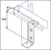 Picture of 90° 3 Hole (41mm x 104mm) Angle Bracket 1 Hole/2 Hole FB113 304513