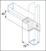 Picture of P2341L Left Hand Wing Bracket Unistrut 932120