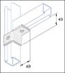 Picture of P2341R Right Hand Wing Bracket Unistrut 932121