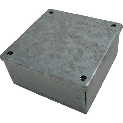 Picture of 4 x 4 x 3     Galvanised Plain Adaptable Box 325158