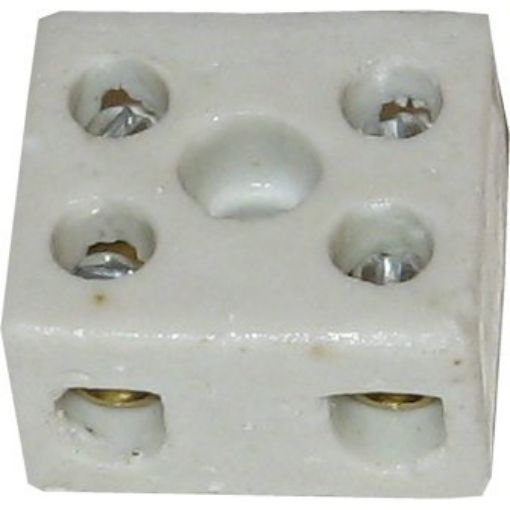 Picture of 5  Amp 1 Pole Porcelain Connector 319402