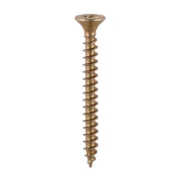 Show details for 6.0 x 150 Pozi CSK Yellow Zinc Hardened Single Thread Woodscrew 244081 Picture of 6.0 x 150 Pozi CSK Yellow Zinc Hardened Single Thread Woodscrew 244081