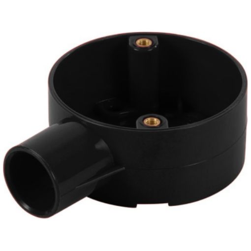 Picture of M20 Black PVC Terminal One Way Circular Box 337101