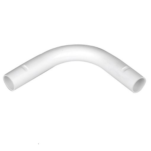 Picture of M20 White PVC Conduit Slip-Type Bend 337614