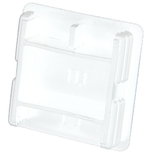 Picture of White PVC End Caps to Suit 41mm x 41mm Channel Section 304602