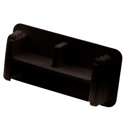 Picture of Black PVC End Caps to Suit 41mm x 21mm Channel Section 304603