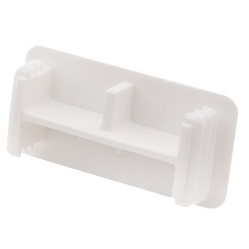 Picture of White PVC End Caps to Suit 41mm x 21mm Channel Section 304604