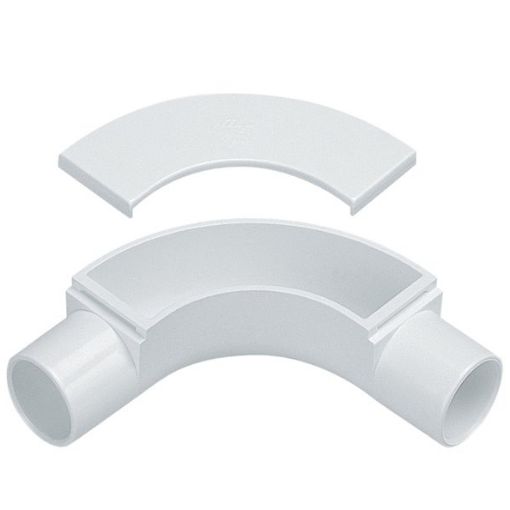 Picture of M20 White PVC Conduit Inspection Bend 337608