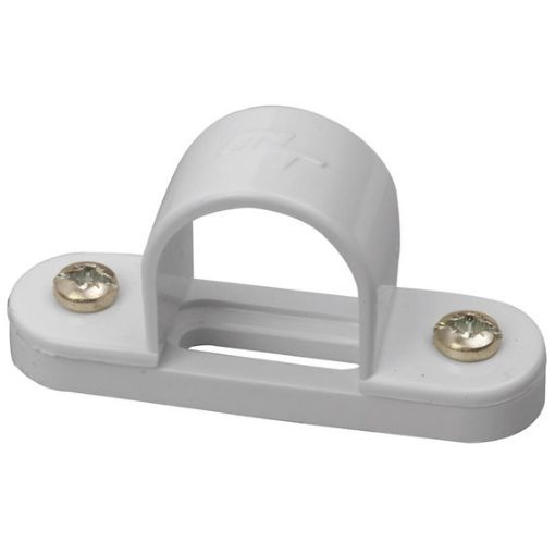 Picture of M25 White PVC Conduit Spacerbar Saddle 337617