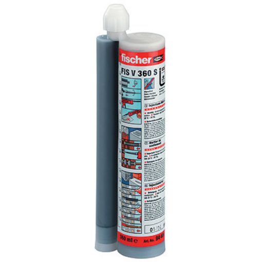 Picture of FIS V 360 S Fischer 360ml Styrene Free Vinylester Resin & 2 Mixer Nozzles 558746 297013