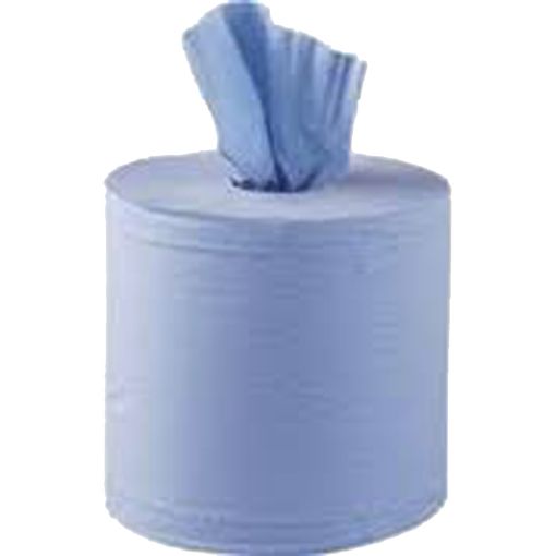 Picture of 1 Roll Blue 2 Ply Paper Towel (375 Sheets) 380mm x 175m x 150m 429219