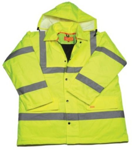 Picture of Size XL EN471 Class 3 High Visibilty Lined Jacket Reflective Sleeve & Body Bands 935824