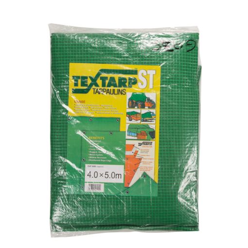 Picture of 10m  x 4m Green Reinforced Flex Polyethylene Tarpaulin 480315