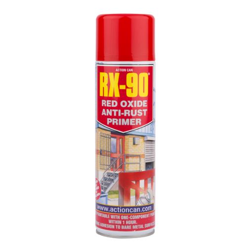 Picture of RX-90 Action Can 1855 Red Oxide Anti Rust Primer Spray Paint 500ml 476112