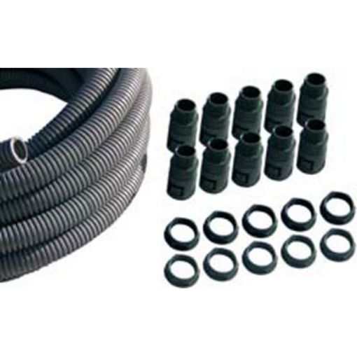 Picture of M20 Black Nylon 6 Adaptalok LFH IP66 Contractor Pack (10m Conduit + 10 Fittings) 933392