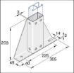 Picture of P2348-S2 82mm x 41mm Double Delta Plate Unistrut 304678