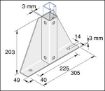 Picture of P2348-S1 41mm x 41mm Single Delta Plate Unistrut 304677