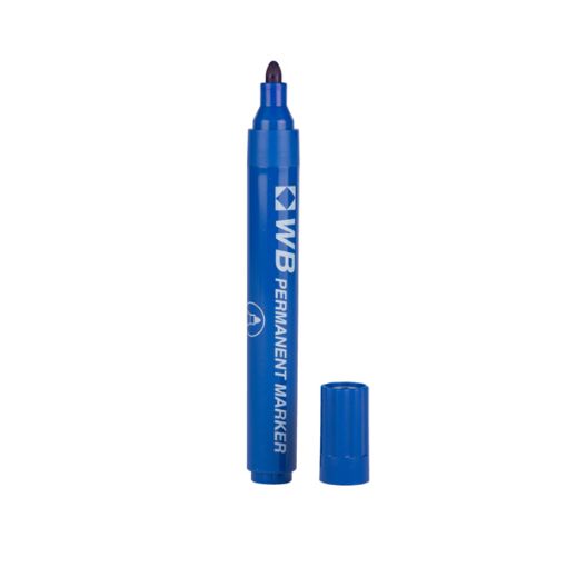 Picture of Blue Bullet Tip Marker Pens KF26046 429306