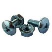 Picture of M6 x 12mm Combi Drive Tray Bolt & Flange Nut Zinc Plated 188061