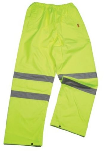 Picture of Size L High Visibility EN471 Class 1 Waterproof Trouser Saturn Yellow 935831