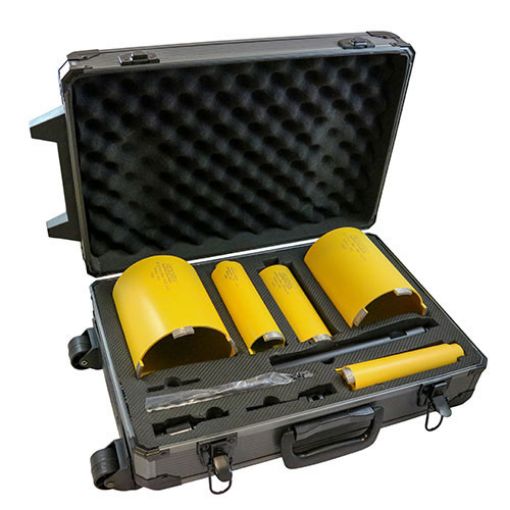 Picture of 5 Piece Dry Core Drill Kit (42, 52, 65, 117 & 127mm Bodies) in Case 935485