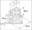 Picture of P2073A 41mm x 41mm Double Base Plate Unistrut 937544