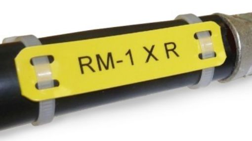 Picture of MG-ETF 54142 Yellow PVC Tie on Marker Plate (13 x 57mm) Cembre 64142-SBS 933686