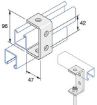 Picture of P1044 96mm Deep 4 Hole C Bracket Unistrut 304638