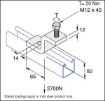 Picture of P1983 Z Type Beam Clamp Bracket c/w Cone Point Screw Unistrut 304667